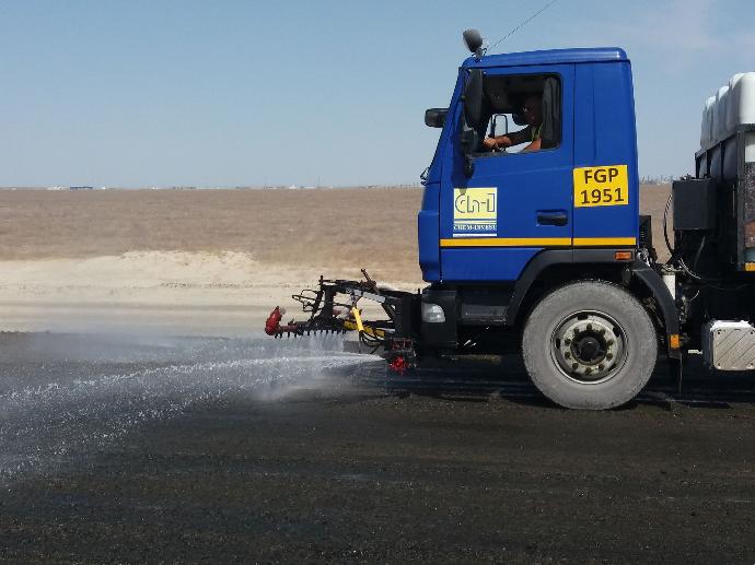 Chem-Invest vehicles provide dust suppression. Chem-Invest vehicles provide dust suppression.